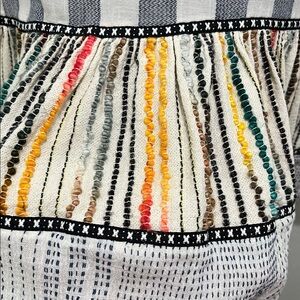 THML size Medium Embroidered Multi-Color Boho Vibe Top